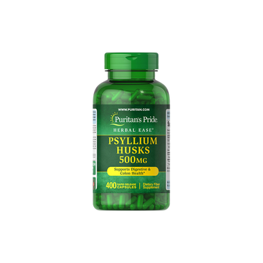 Psyllium Husks 500 mg 400 Rapid Release Capsules